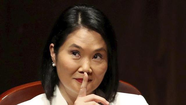 Keiko Fujimori, en un acte previ a la seva investidura, dimecres a Lima. | PAOLO AGUILAR / EFE