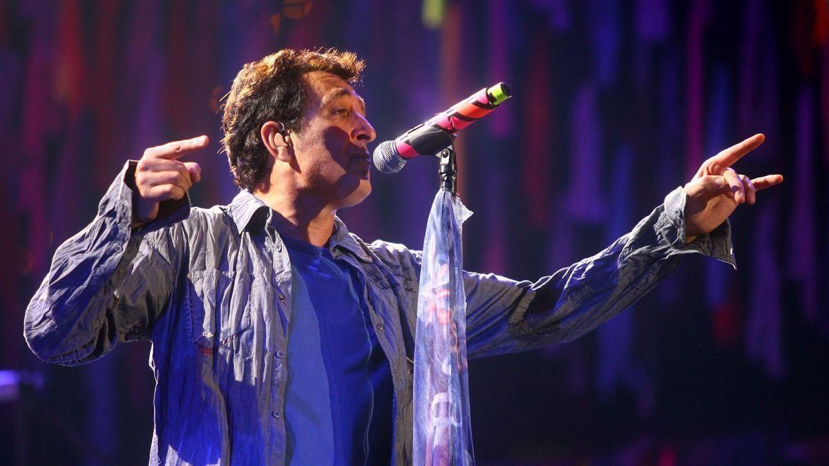 Manolo García, durante un concierto.