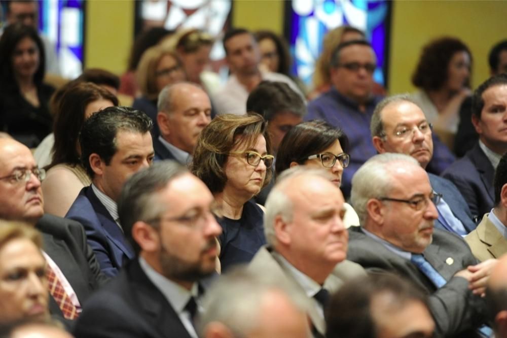 El ministro en funciones De Guindos, en Murcia