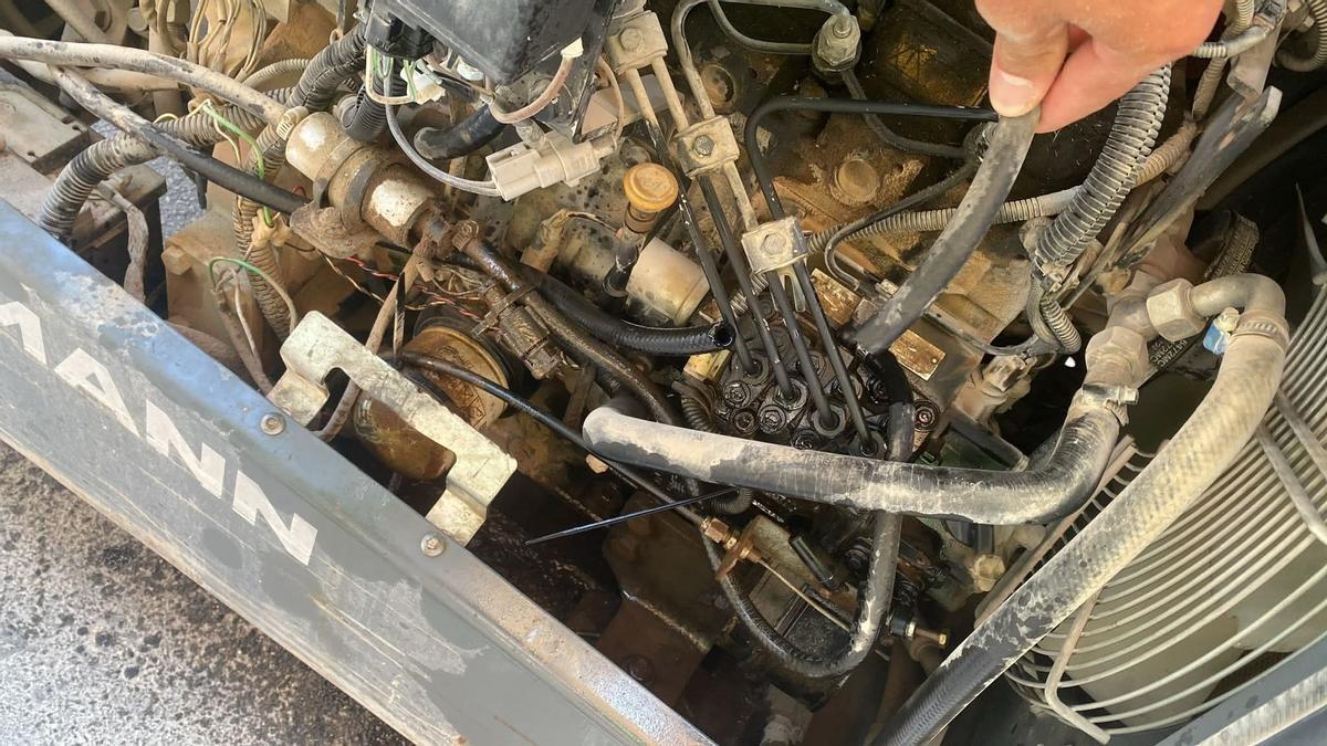 Motor dañado