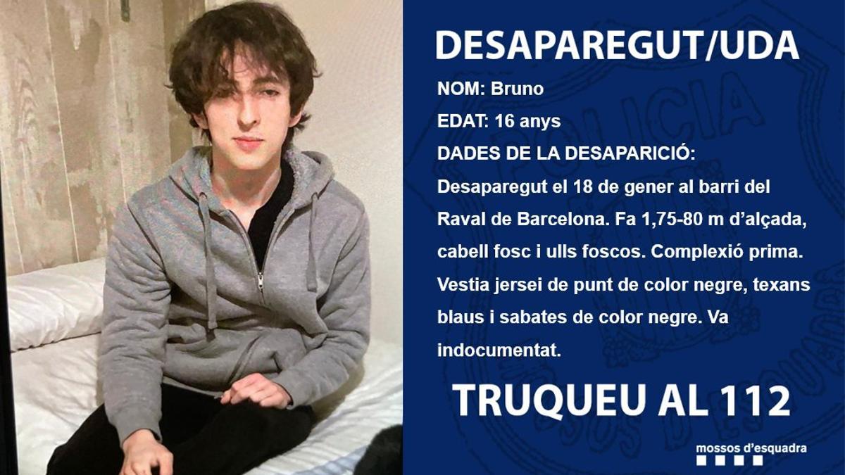 Localizado Bruno el menor desaparecido en el Raval de Barcelona