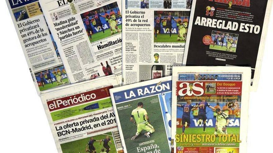 &quot;Catástrofe&quot;, &quot;siniestro total&quot;, &quot;ridículo&quot; de España, sentencia la prensa