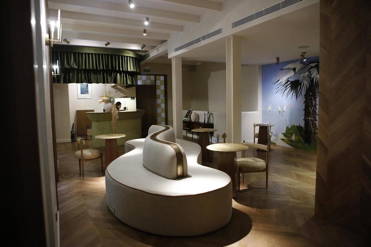 Zona de entrada del club.