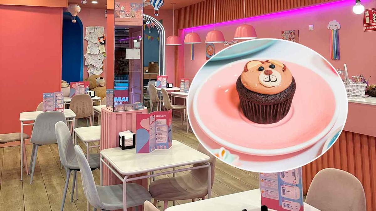 En menos de 24 horas abre en Asturias la nueva pastelería de color de rosa que gana más adeptos: s tortitas con formas de ositos rellenos de Nutella, además de tartas, brownies, cookies...