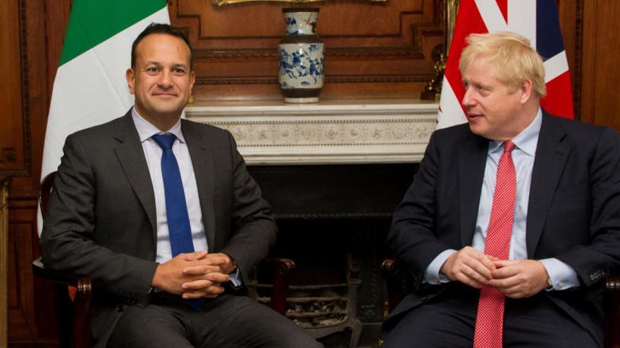 Boris Johnson y su homólogo irlandés.