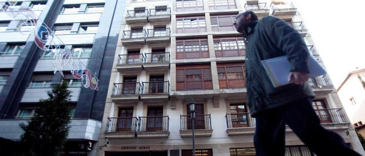 La calle Jovellanos, en el centro de Oviedo.