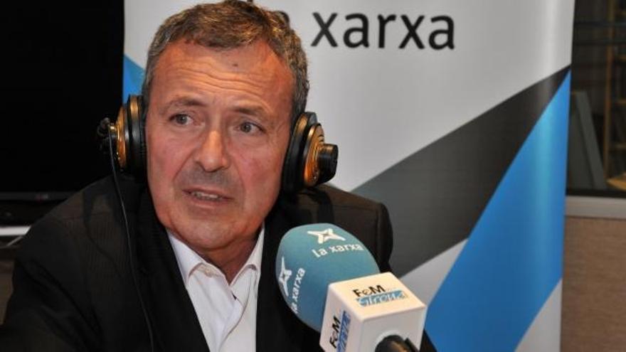 Jordi Dagà durant un programa radiofònic a FemGirona l&#039;any 2014