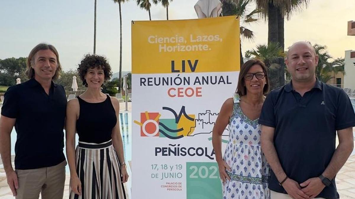 Representantes del CODECS que forman parte de la organización de la Reunión del CEOE en Peñíscola, en el encuentro 2026 de Denia