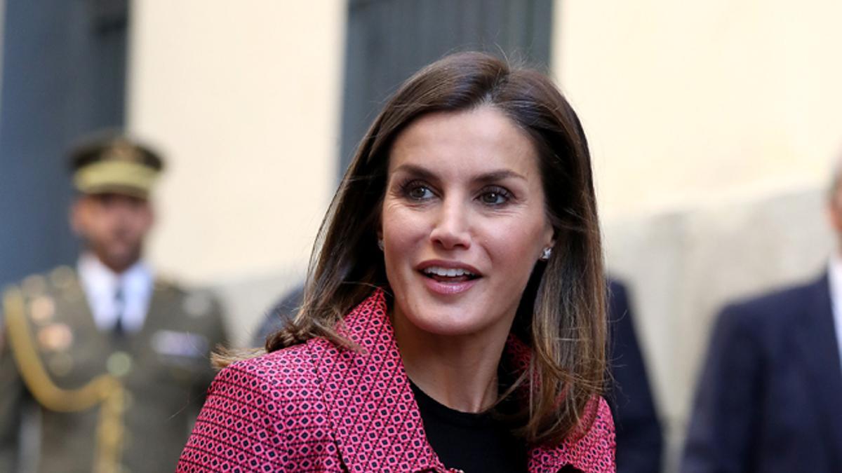 Letizia Ortiz asiste a un acto sobre formación y empleo en Madrid