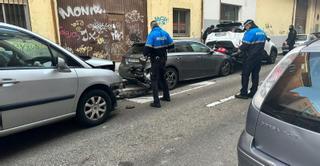 La hipótesis manejada en el accidente múltiple en la calle Olleros de Zamora