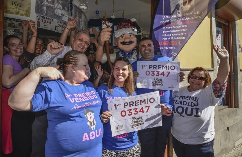 22/12/2018 TEROR. Lotería de Navidad, administración Caminito de Teror, Tercer  premio y el Gordo de Navidad vendidos en Teror. FOTO: J. PÉREZ CURBELO  | 22/12/2018 | Fotógrafo: José Pérez Curbelo