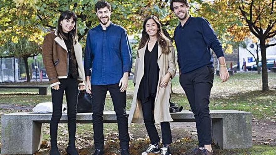 Los arquitectos Clara Martínez, Ángel Montero, Beatriz Barral y Guillermo Pomar.