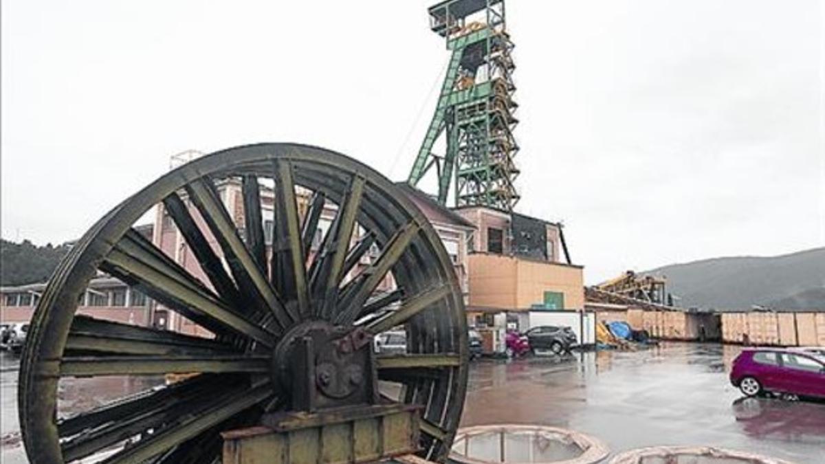 La mina 8 Entrada al pozo de la explotación de ICL en Súria.