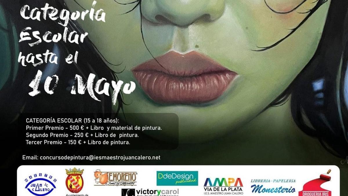 Cartel anunciador del certamen con la obra de Natalia Guareño