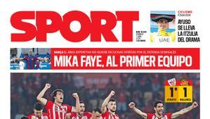 La portada SPORT de hoy, domingo 7 de abril de 2024