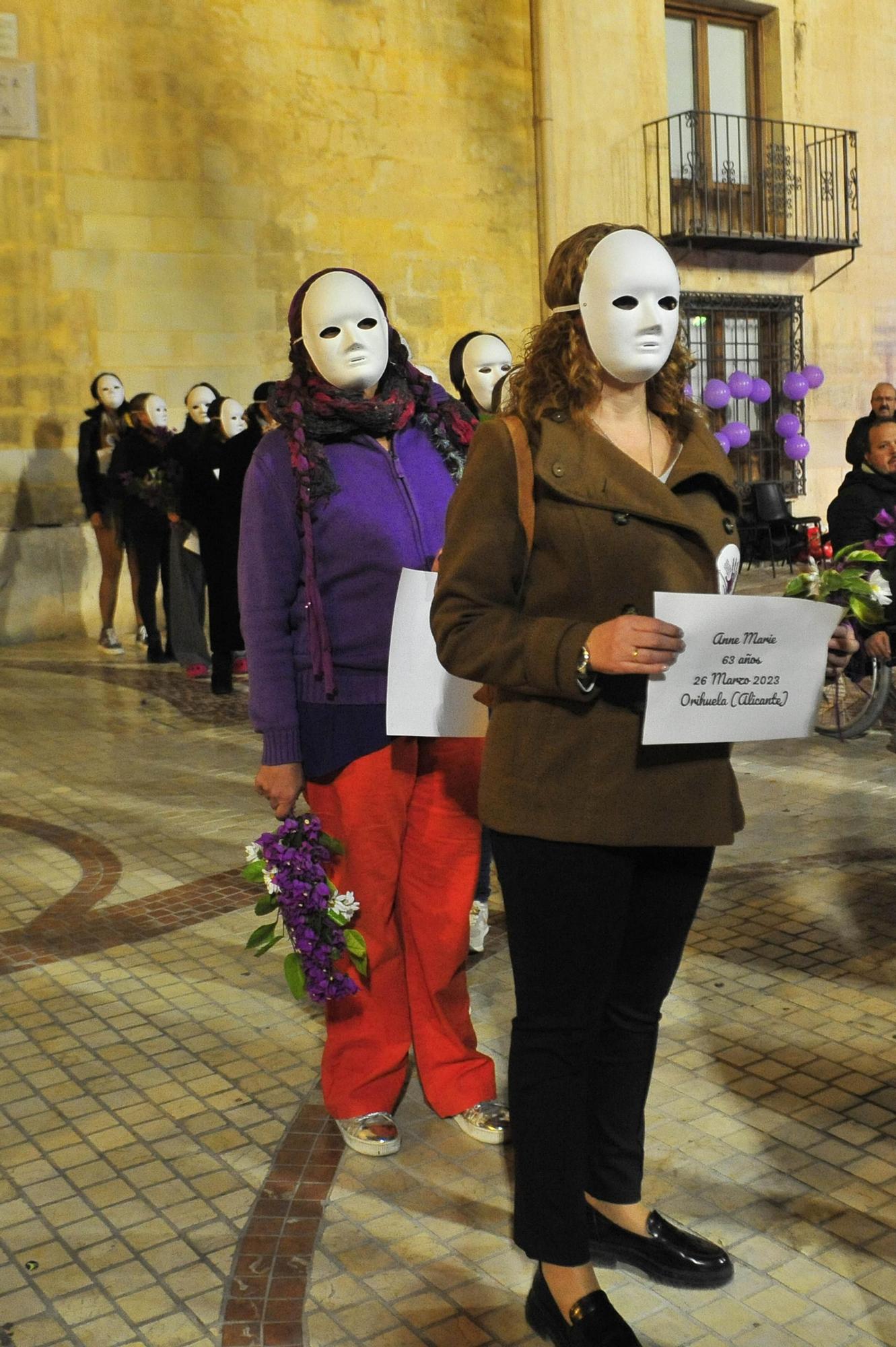 Manifestación por el 25N en Elche