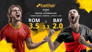 AS Roma vs. Bayer Leverkusen: horario, TV, estadísticas, cuadro y pronósticos
