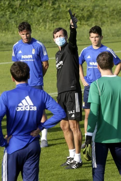 Entrenamiento del Oviedo en El Requexón