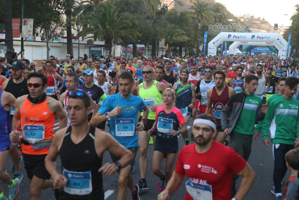 Las mejores imágenes de la Maratón de Málaga 2018