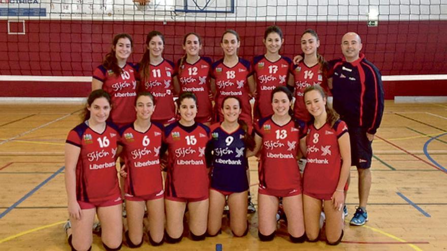 Equipo juvenil de voleibol.