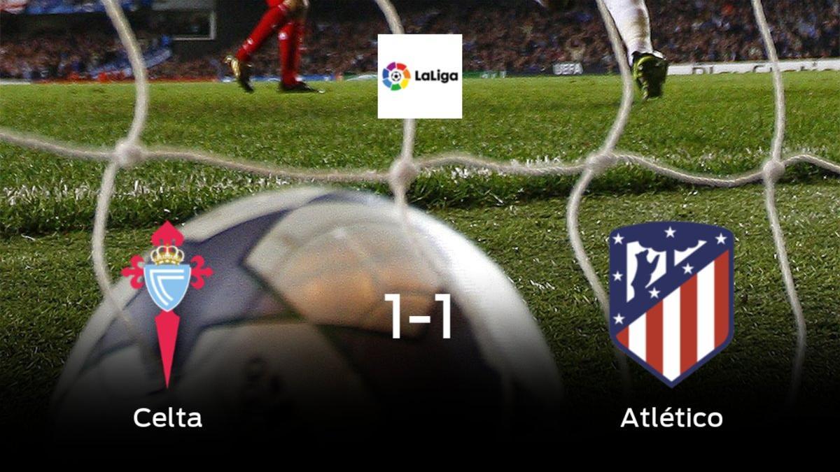 Reparto de puntos en el Abanca Balaídos: Celta 1-1 Atlético de Madrid