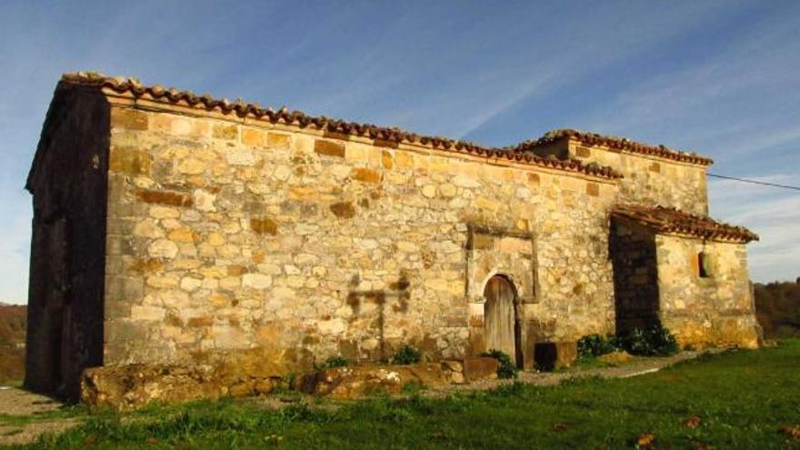 Iglesia de San Martín de Escoto, en Llames de Parres.