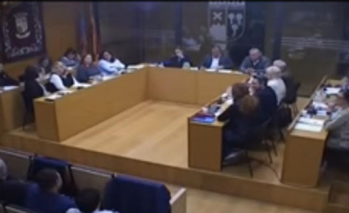Imagen del pleno municipal de Godella.