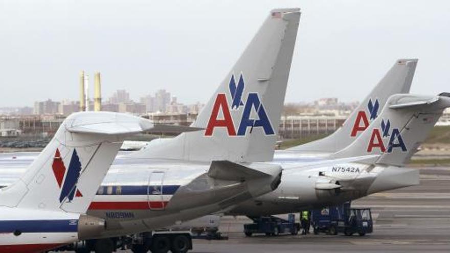 Aviones de la flota de American Airlines.
