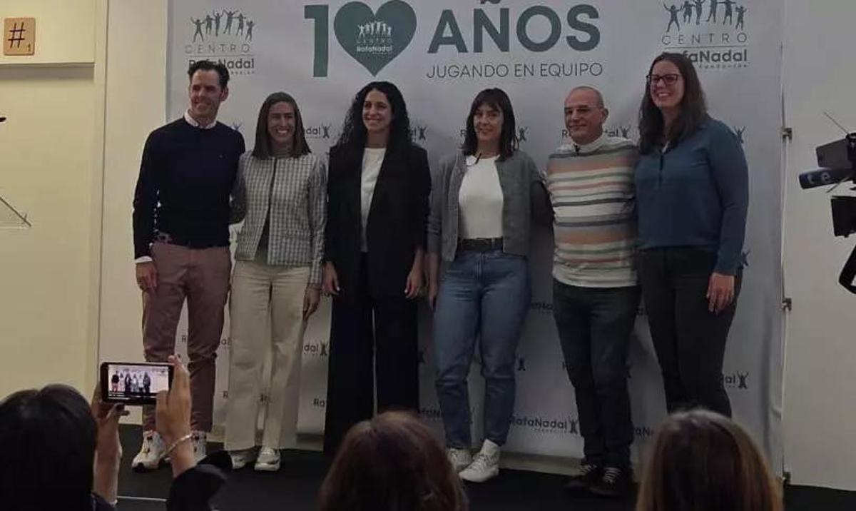 Maria Francisca Perelló, junto al equipo de la Fundación