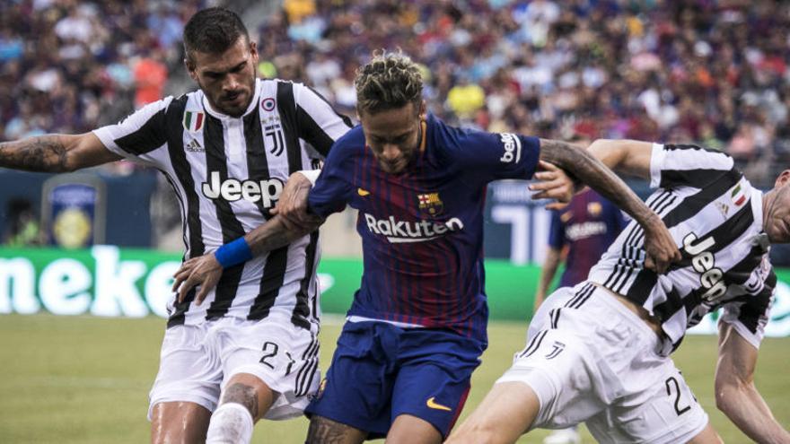 Neymar, amb dos gols, protagonitza la victòria del Barça davant la Juve