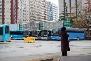 La segunda jornada de huelga de transportes deja paro total en la estación de A Coruña