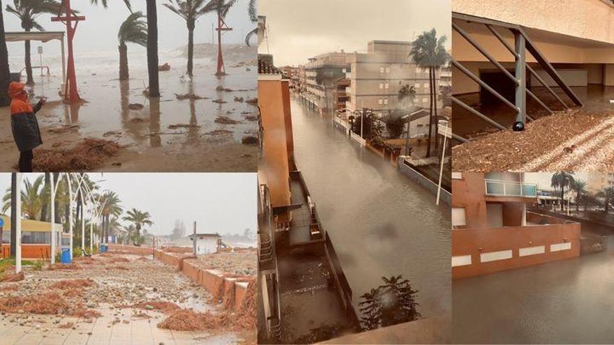 Catástrofe en la costa de Castellón por los efectos de Gloria