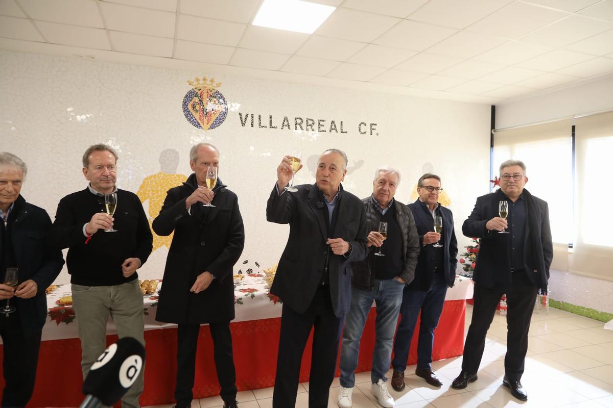 Fernando Roig, en diciembre del 2025 celebrando una temporada más del Villarreal en Primera División, la 2026/27, que será la 27ª.