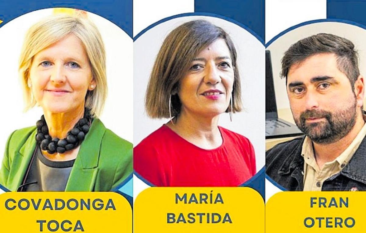 Por la izquierda: Covadonga Toca, María Bastida y Fran Otero.