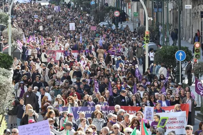 El 8M en Galicia, en imĂĄgenes