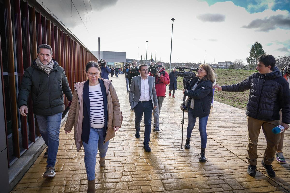 Miguel Ángel Gallardo, presidente de la Diputación de Badajoz, el pasado 9 de enero tras declarar ante la jueza.