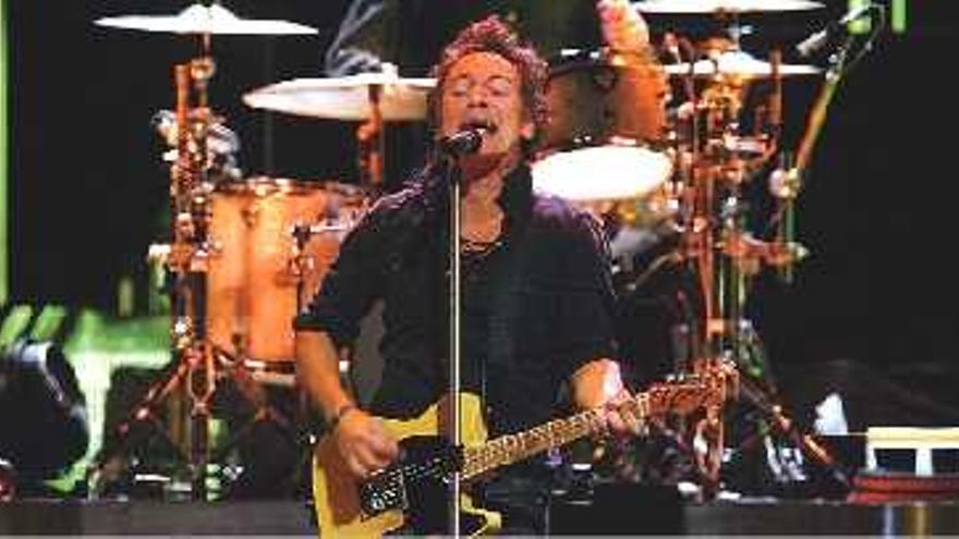 El músico 

estadounidense Bruce Springsteen en el concierto de Madrid