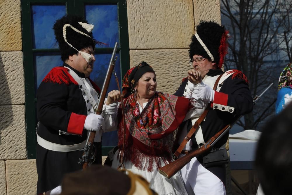 La representación de la expulsión de las tropas invasoras francesas congrega en el casco histórico a miles de personas para disfrutar del broche de oro a un fin de semana de fiesta.