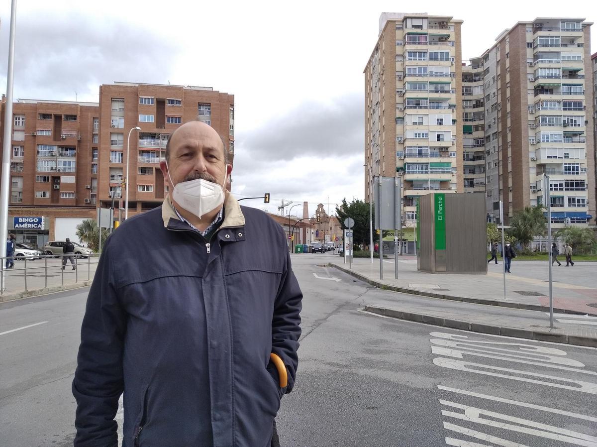Jorge Lamothe, secretario de Atumarcos, esta semana en El Perchel.