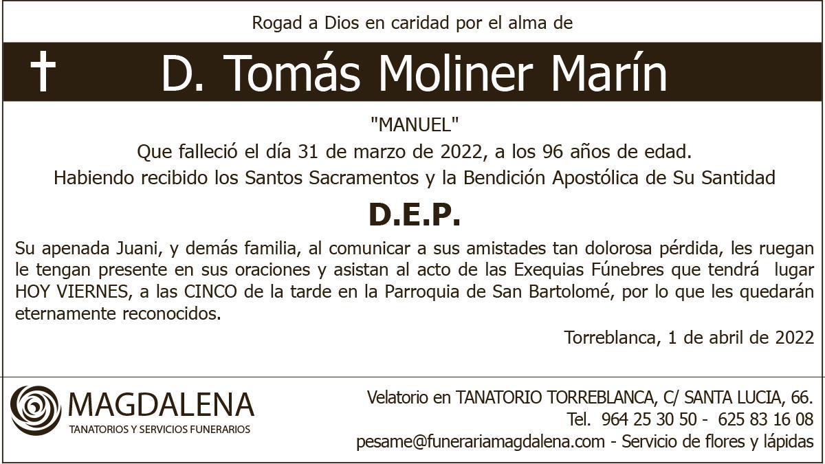 D. Tomás Moliner Marín