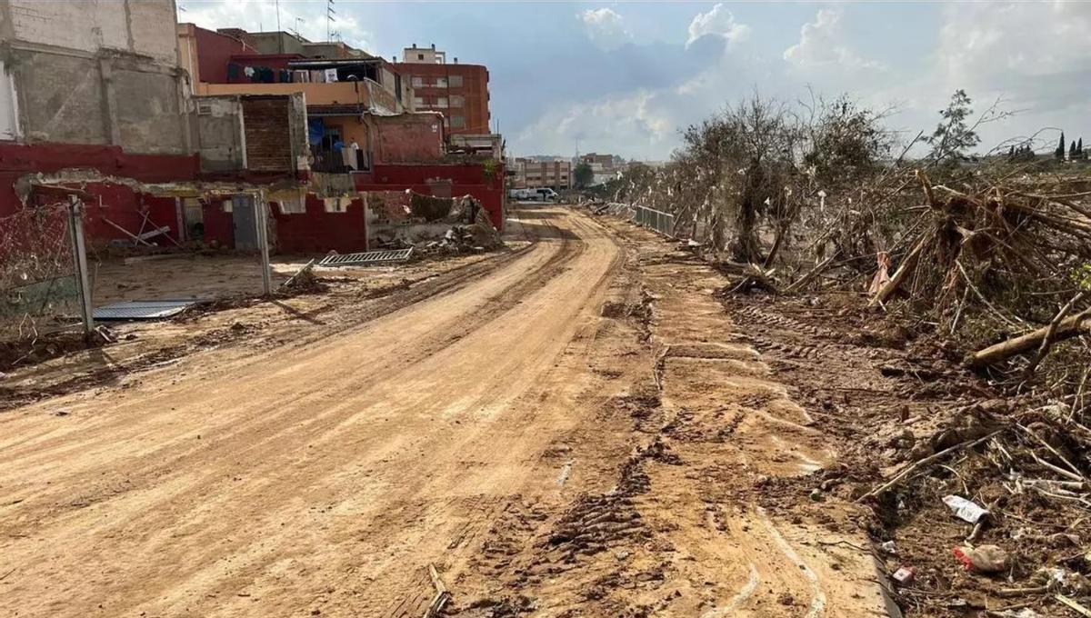 Casas de Torrent afectadas por la barrancada.