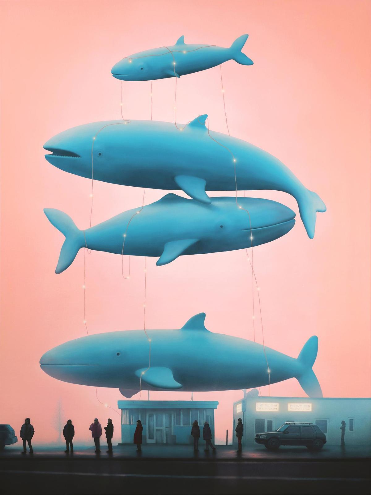 'Still' (2023), de Nevercrew. Acrílico sobre lienzo.