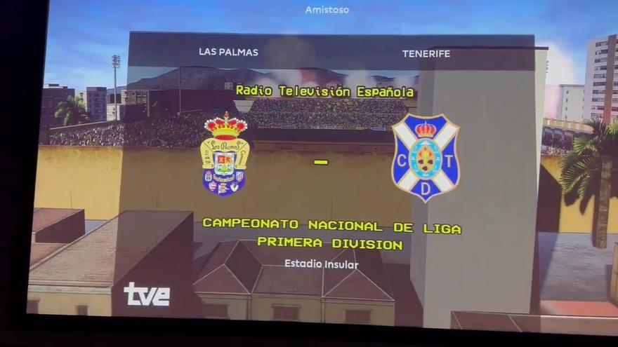 El derbi canario más vintage: recrean un UD Las Palmas-CD Tenerife en el Estadio Insular