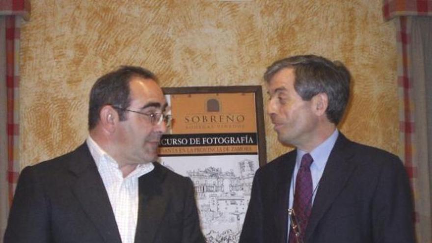 Rafael Colino y Roberto San Ildefonso, durante la presentación del concurso.