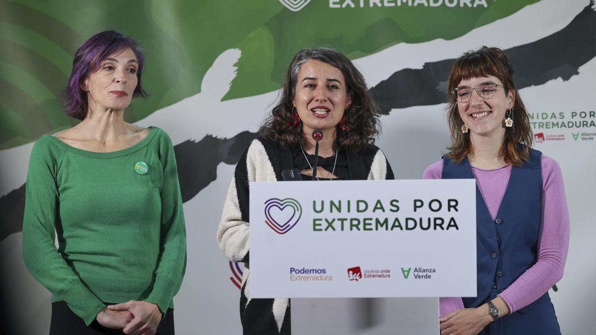 Presentación de la candidatura de la coalición Unidas por Extremadura para las elecciones del 21D.