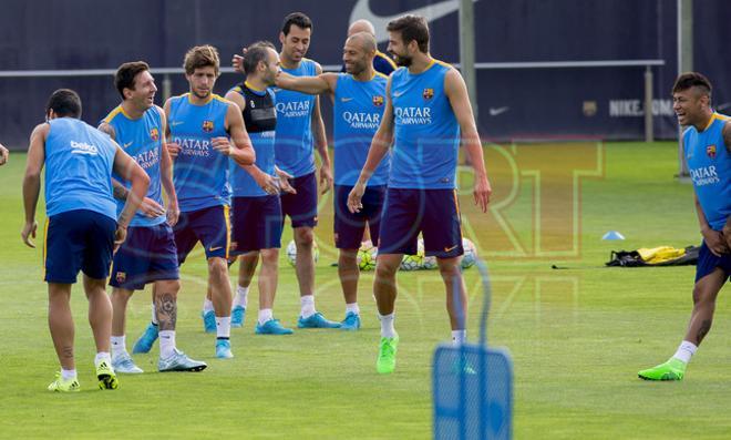 El primer entrenamiento del Barça 2015-2016 al completo, en imágenes