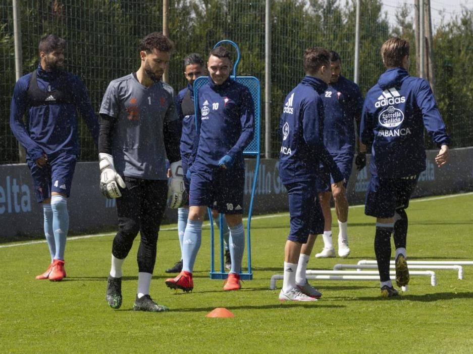 El Celta prepara en A Madroa el duelo ante el Leganés