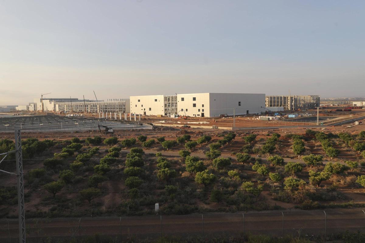 Estado de las obras de la gigafactoría de Sagunt.