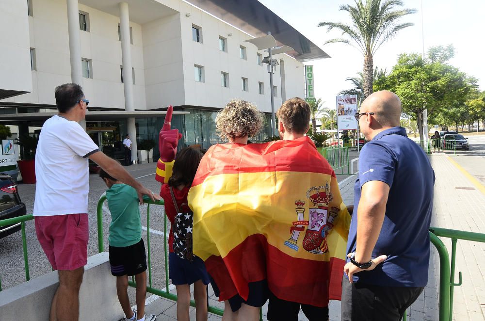 La Roja ya está en Elche y entrena hoy a puerta cerrada en el Rico Pérez