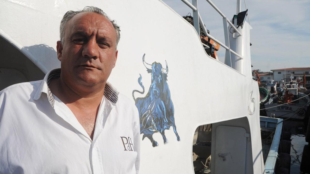 Javier Blanco, bateeiro y presidente de la asociación de mejilloneros Ventos da Ría.